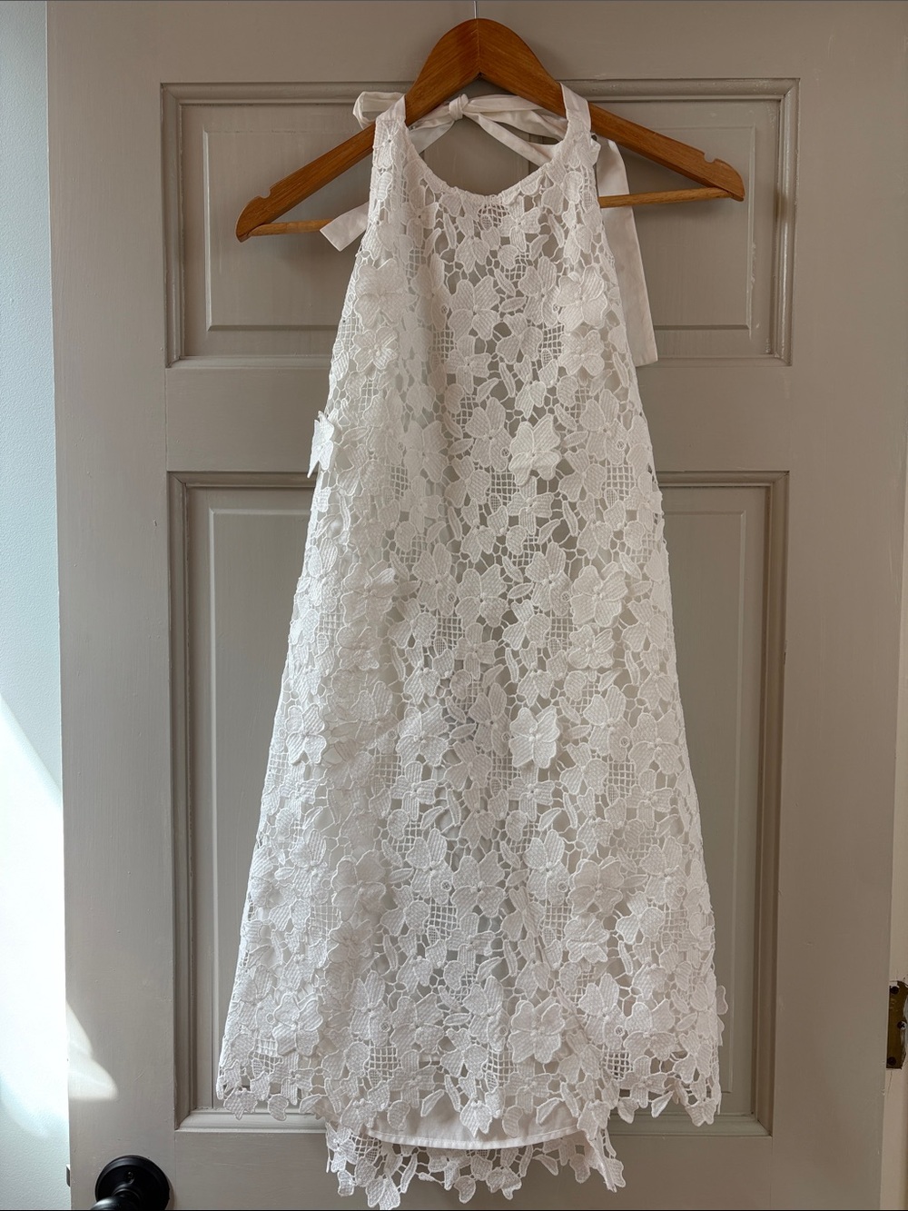 The Sasha Dress - White Floral Lace